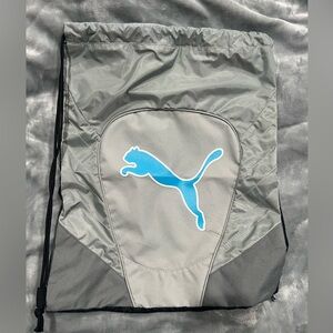 Puma Gray Drawstring Bag